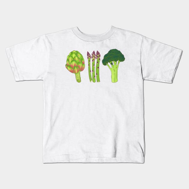 vegetables Kids T-Shirt by terastar